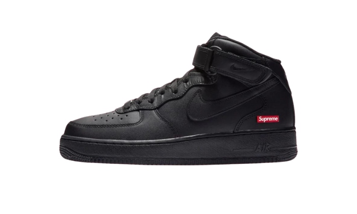 Nike Air Force 1 Mid Supreme Black – soleHub