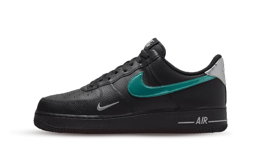 Nike Air Force 1 '07 Low Black Blue Lightning