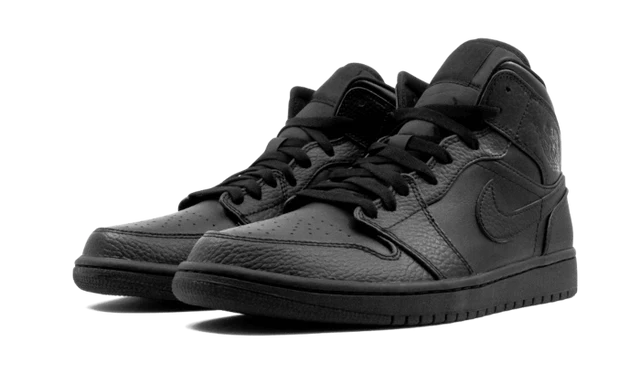 Jordan 1 Mid Triple Black