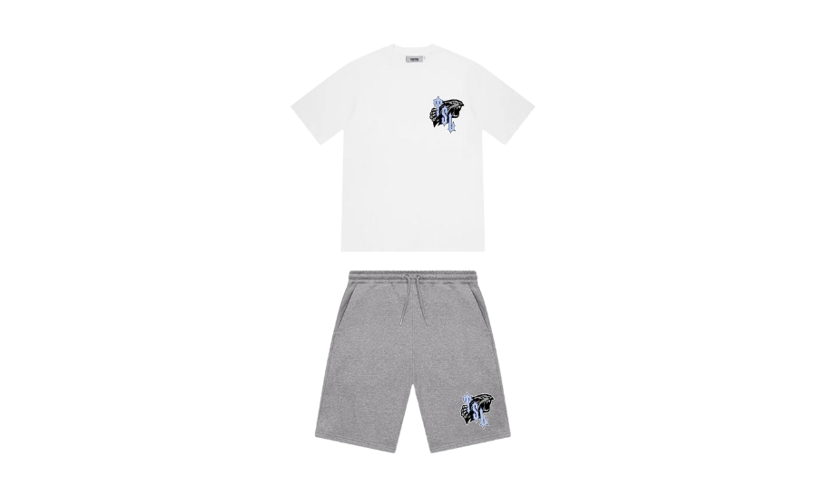 Trapstar TSL Shooters Print Shorts Set White/Grey