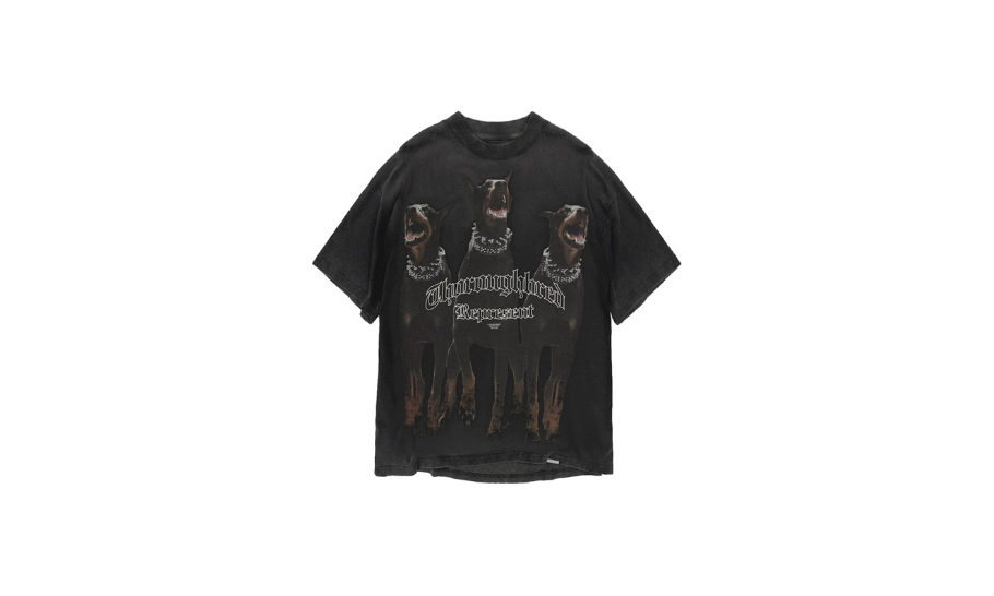 Represent Thoroughbred T-Shirt Vintage Black