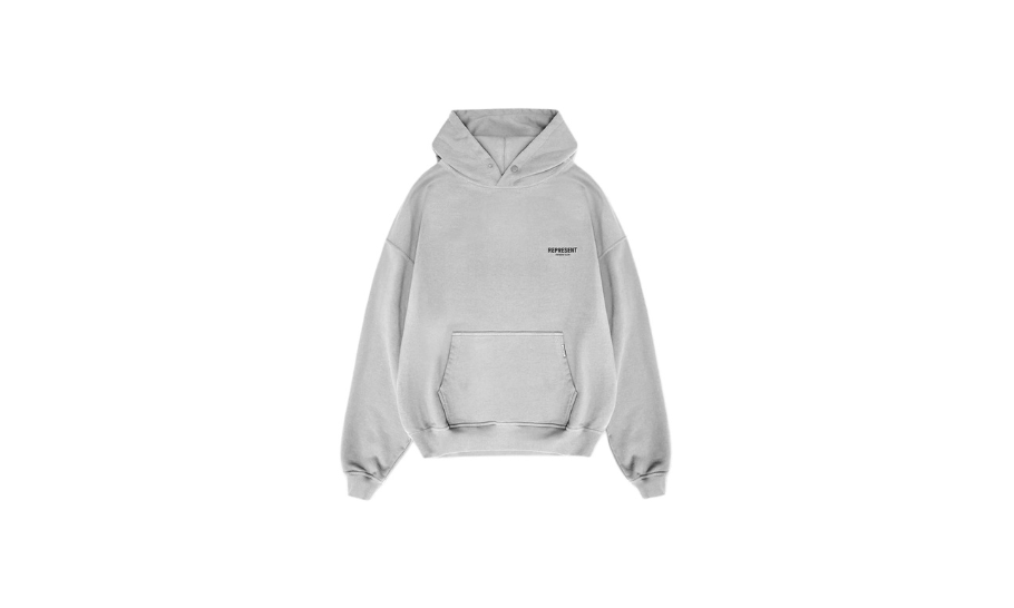 Represent Owners Club Hoodie Ash Grey/Black