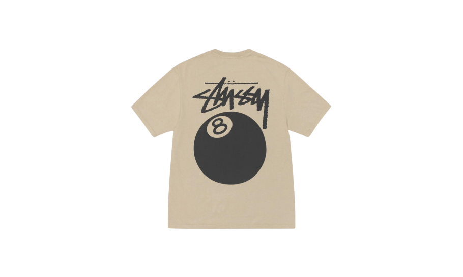 Stussy 8 Ball Pigment Dyed Tee Khaki