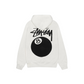 Stussy 8 Ball Pigment Zip Hoodie Natural