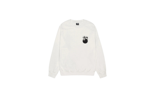 Stussy 8 Ball Pigment Crewneck Natural