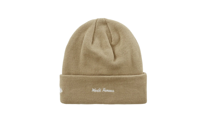 Supreme New Era Box Logo Beanie (FW23) Dark Sand