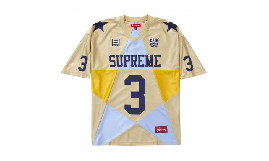 Supreme Star Football Jersey Gold