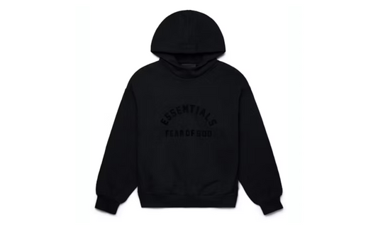 Fear of God Essentials Arch Logo Hoodie Jet Black