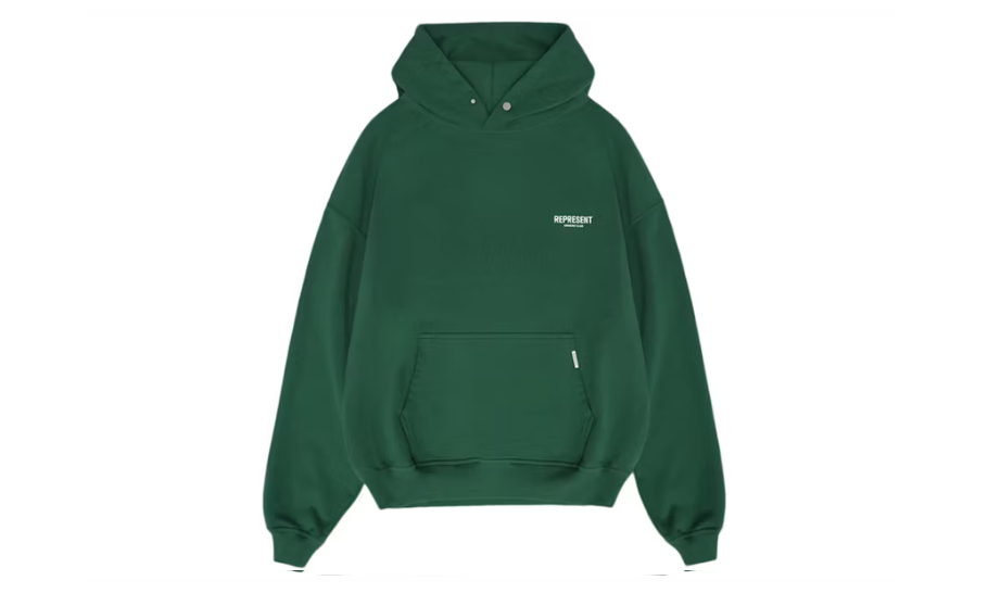 Represent Owner Club Hoodie Racing Green/White