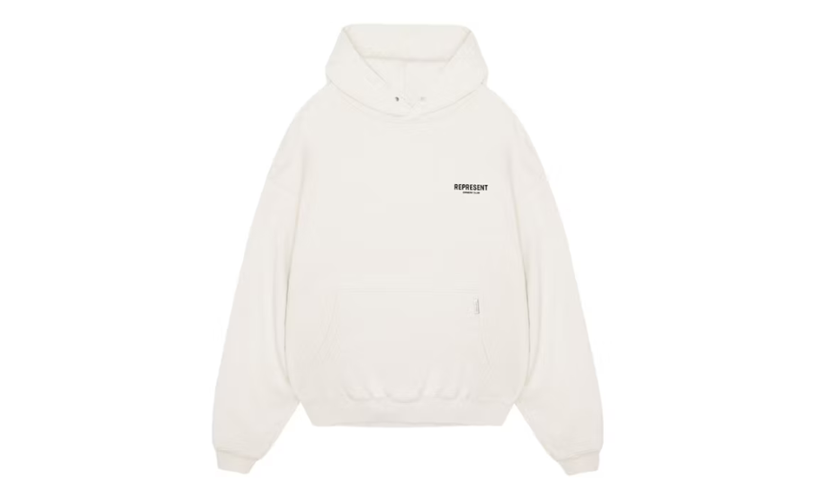 Represent Owner's Club Hoodie Flat White/Black