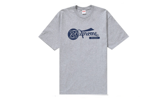 Supreme Records Tee Heather Grey