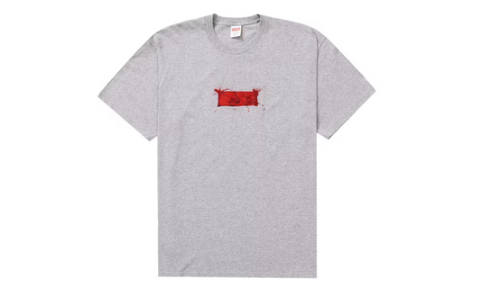 Supreme Ralph Steadman Box Logo Tee Heather Grey