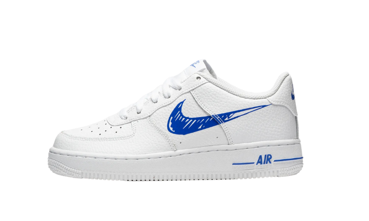 Nike Air Force 1 Low Sketch White Royal (GS)