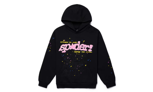 Sp5der P*NK V2 Hoodie Black