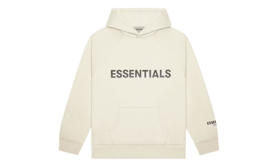 Fear of God Essentials Pullover Hoodie Applique Logo Buttercream