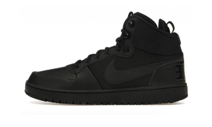 Nike Court Borough Mid Winter Triple Black