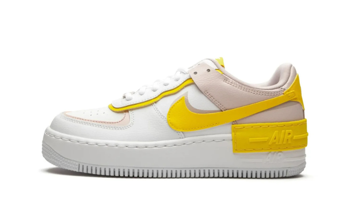 Nike Air Force 1 Low Shadow White Barely Rose Speed Yellow (Women's)