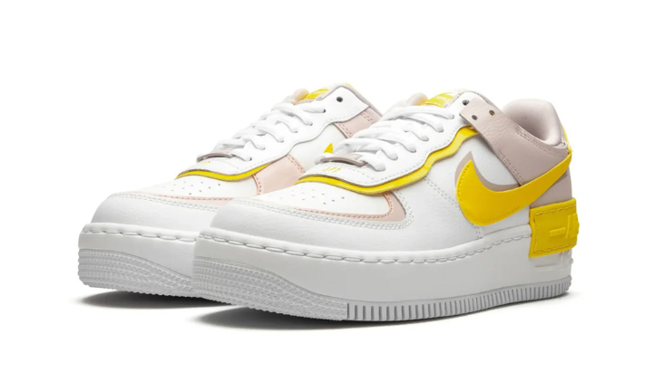 Nike Air Force 1 Low Shadow White Barely Rose Speed Yellow (Women's)