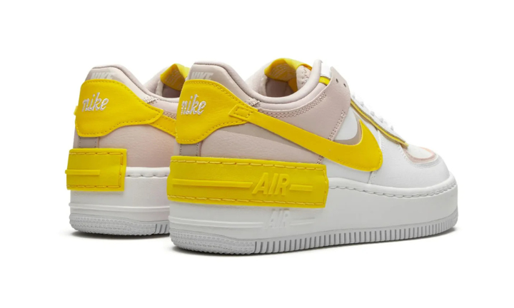 Nike Air Force 1 Low Shadow White Barely Rose Speed Yellow (Women's)