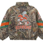 Supreme Mitchell &amp; Ness NCAA Hooded Stadium Jacket Woodland Camo