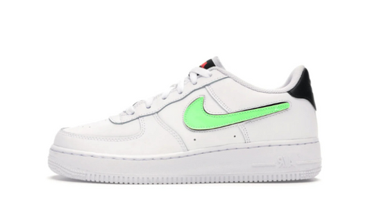 Nike Air Force 1 Low Removable Swoosh White Green Strike (GS)