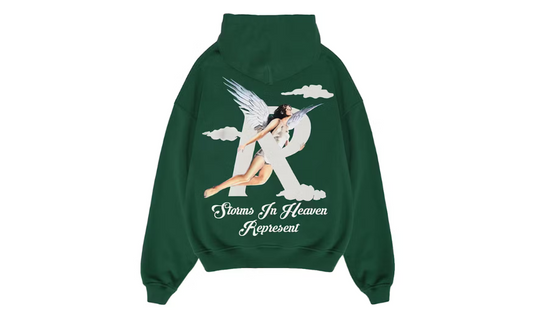 Represent Storms In Heaven Hoodie Racing Green