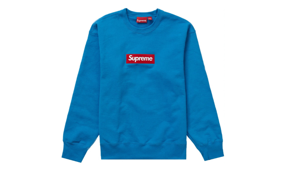 Supreme Box Logo Crewneck (FW22) Blue