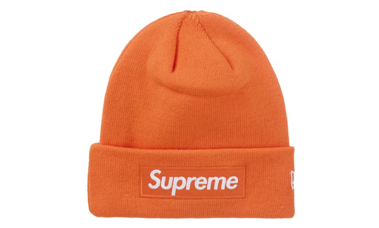 Supreme New Era Box Logo Beanie (FW24) Dark Orange