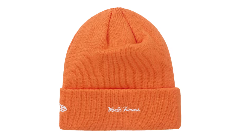 Supreme New Era Box Logo Beanie (FW24) Dark Orange