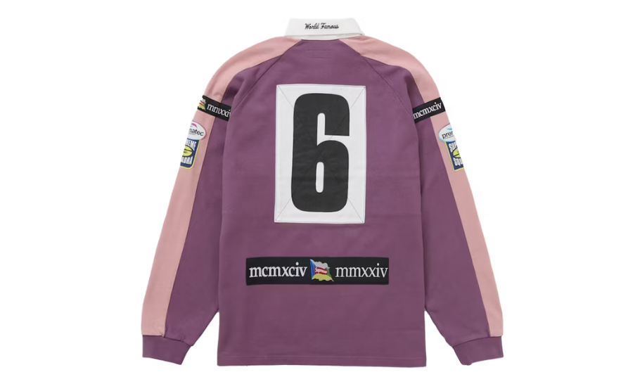 Supreme Chest Stripe Rugby Purple