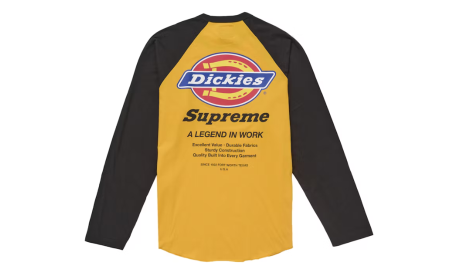 Supreme Dickies Raglan L/S Top Black