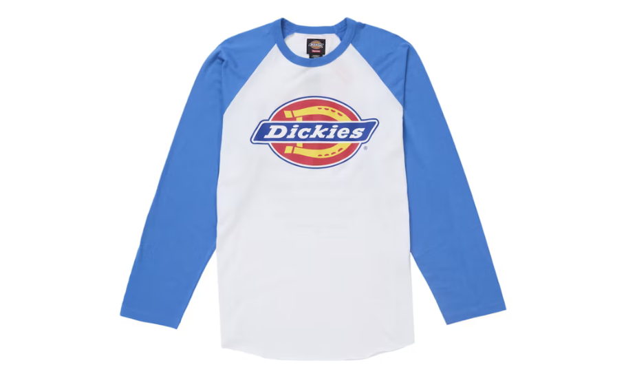 Supreme Dickies Raglan L/S Top Blue