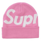 Supreme Big Logo Beanie (FW24) Pink