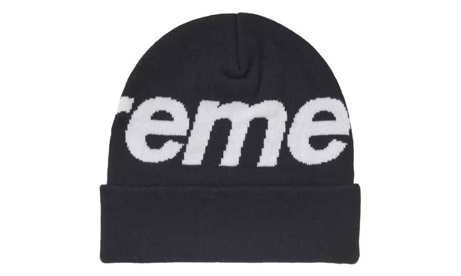 Supreme Big Logo Beanie (FW24) Black