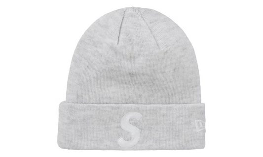 Supreme New Era S Logo Beanie (FW24) Heather Grey