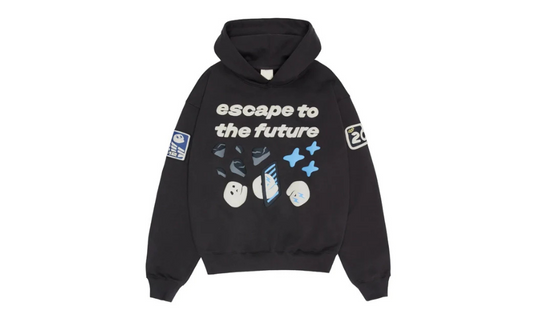 Broken Planet Escape To The Future Hoodie Soot Black