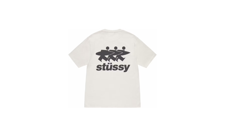 Stussy Surfwalk Pigment Dyed Tee Natural