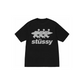 Stussy Surfwalk Pigment Dyed Tee Black