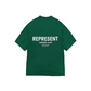 Represent Owner Club T-Shirt Racing Green/White