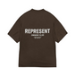 Represent Owner Club T-Shirt Brown/White