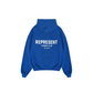 Represent Owner Club Hoodie Cobalt Blue/White