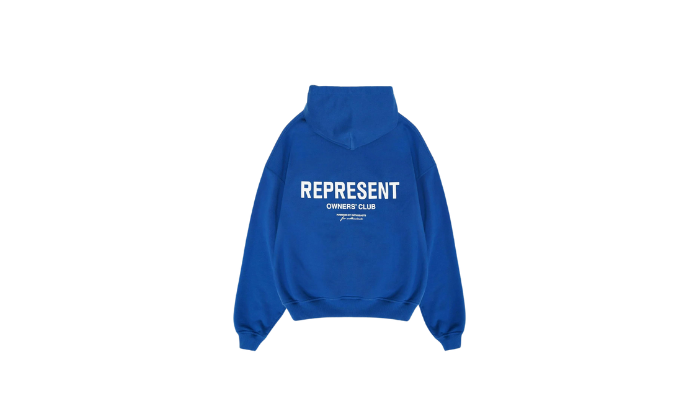 Represent Owner Club Hoodie Cobalt Blue/White