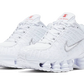 Nike Shox TL White Metallic Silver Max Orange (Women's)