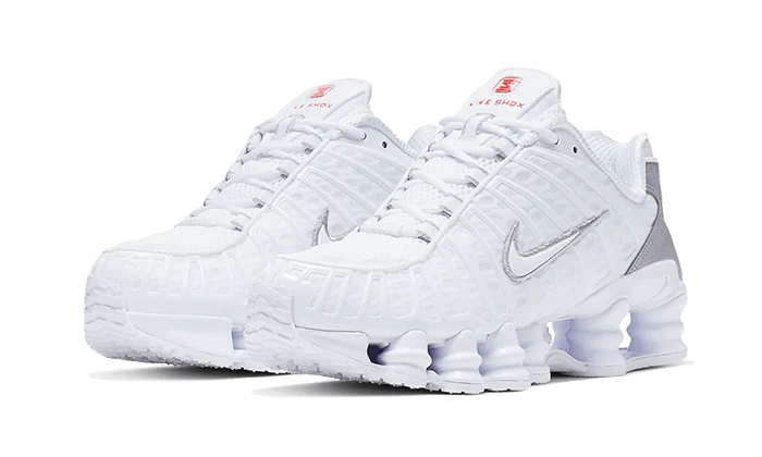 Nike Shox TL White Metallic Silver Max Orange (Women's)