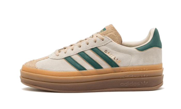 adidas Gazelle Bold Magic Beige Collegiate Green (Women's)