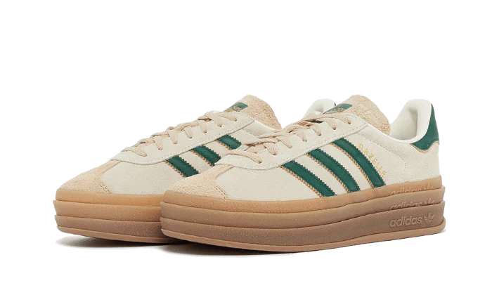 adidas Gazelle Bold Magic Beige Collegiate Green (Women's)