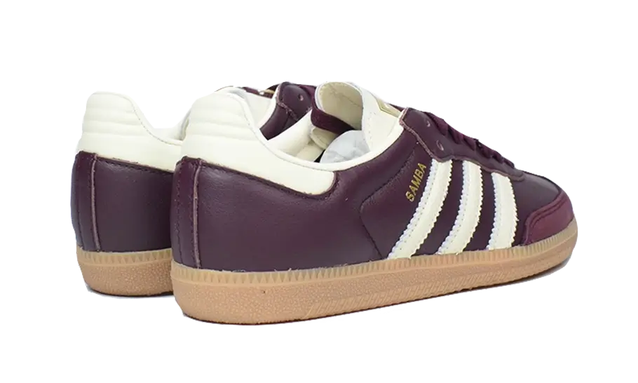 adidas Samba OG Maroon Gold Metallic (Women's)