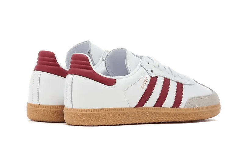 adidas Samba OG White Burgundy Gum