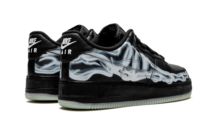 Nike Air Force 1 Low Black Skeleton Halloween 2019 soleHub