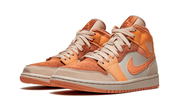 Jordan 1 Mid Apricot Orange (Women's)